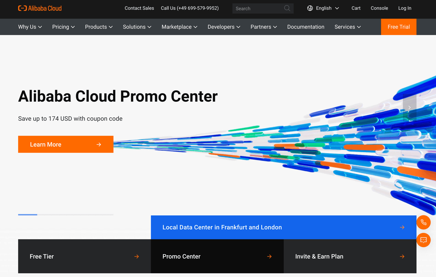Alibaba Cloud Homepage
