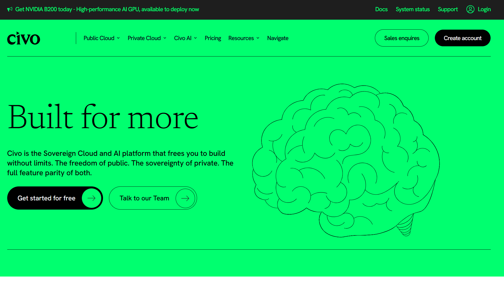 Civo Homepage
