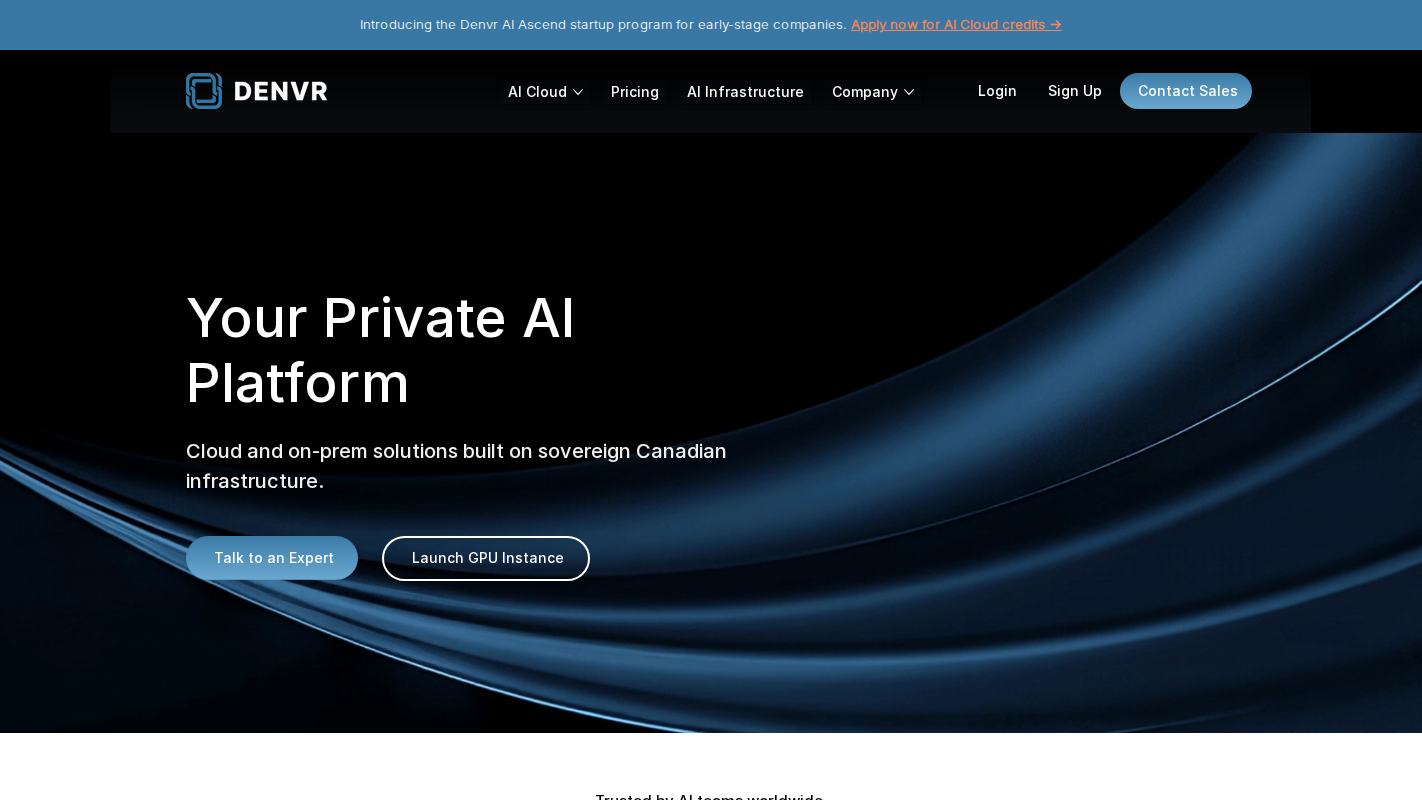 Denvr homepage