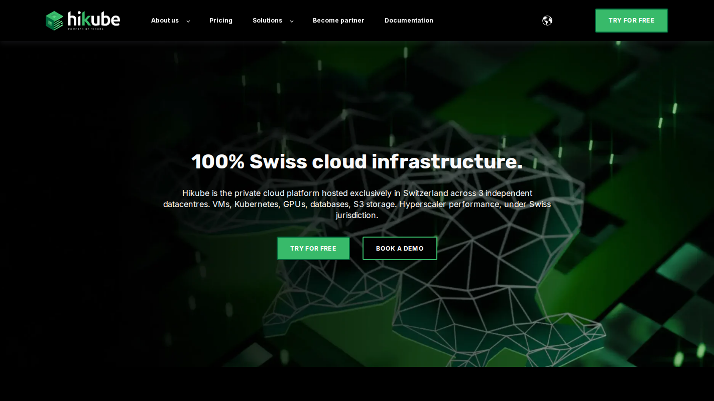 Hikube homepage