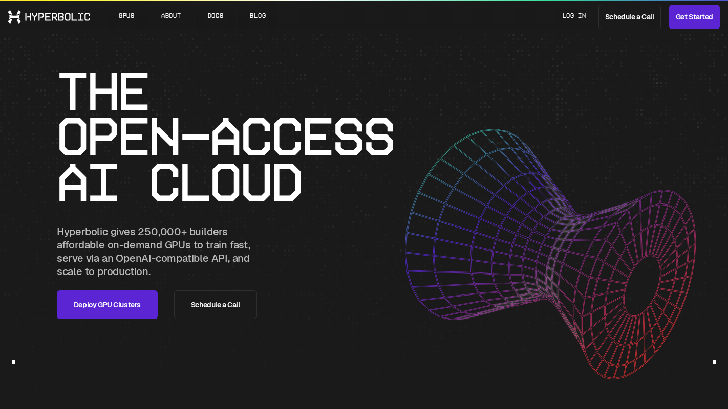 Hyperbolic Homepage