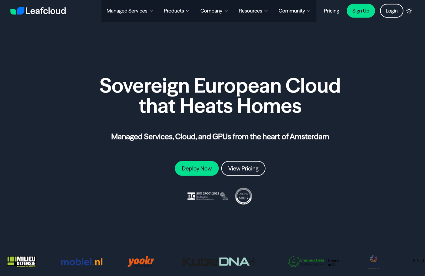 Leafcloud Homepage