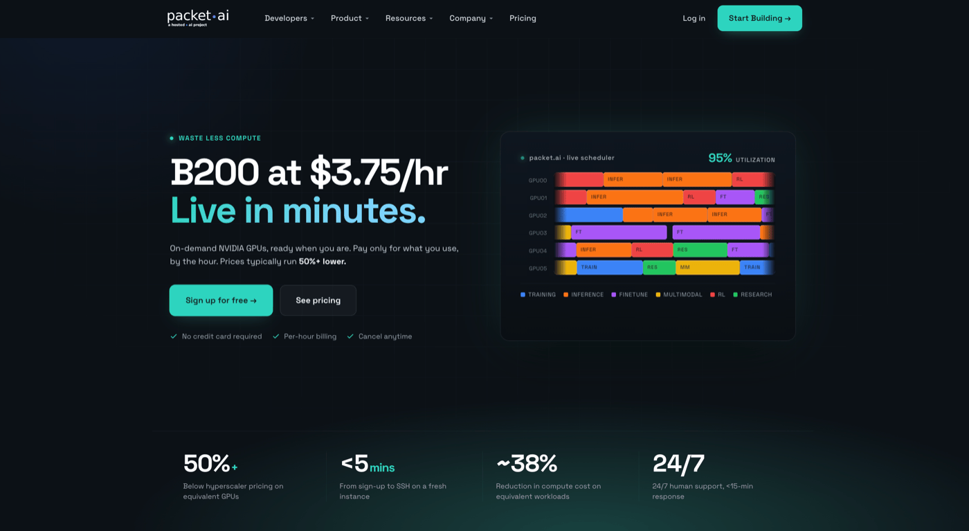 Packet·ai Homepage