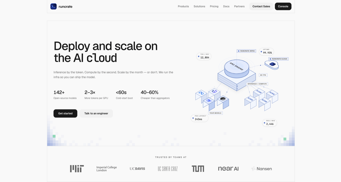 Runcrate Homepage