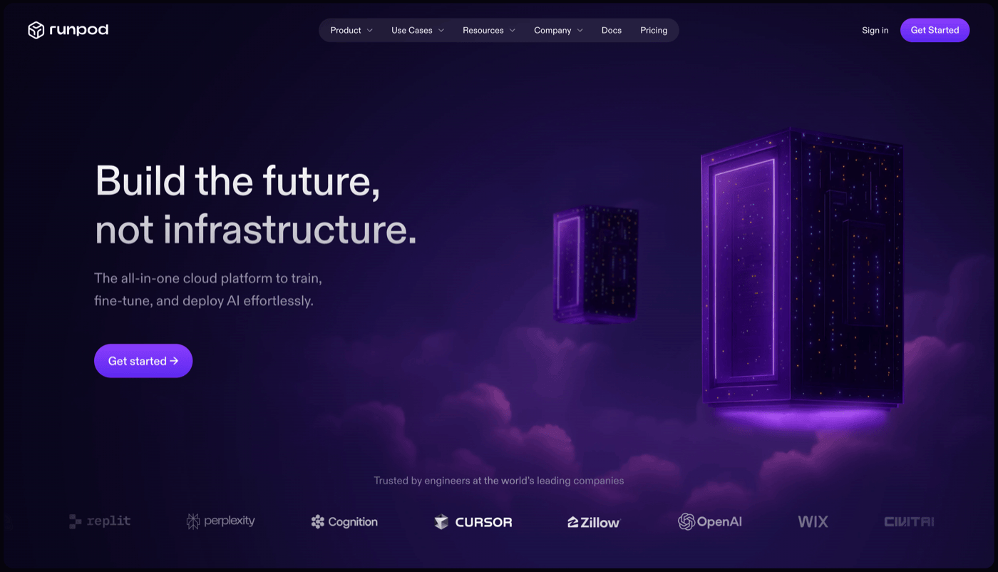 Runpod Homepage