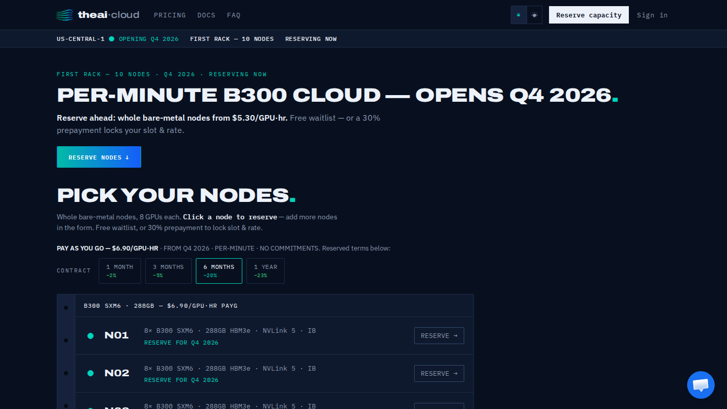 TheAI Cloud Homepage