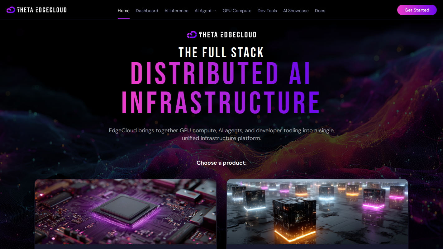 Theta EdgeCloud homepage