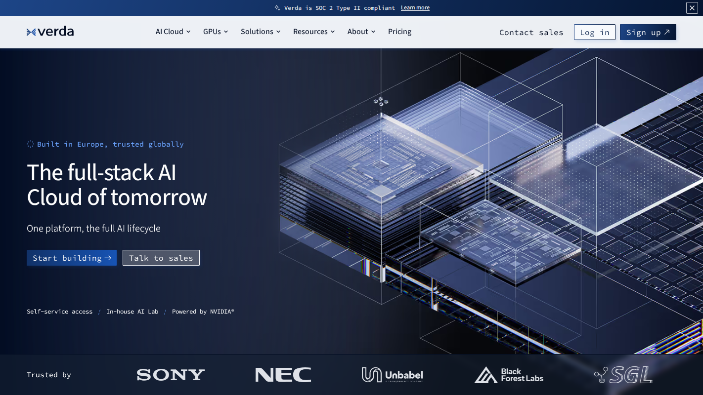 Verda Homepage