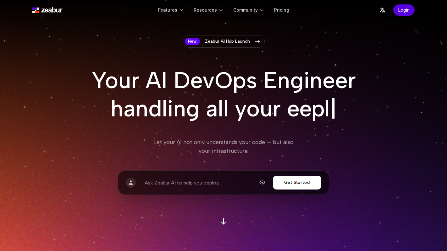 Zeabur Homepage